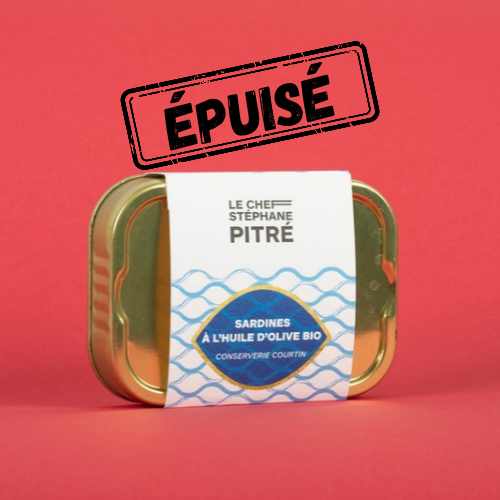 Sardines à l'huile d'olive bio - Conserverie Courtin