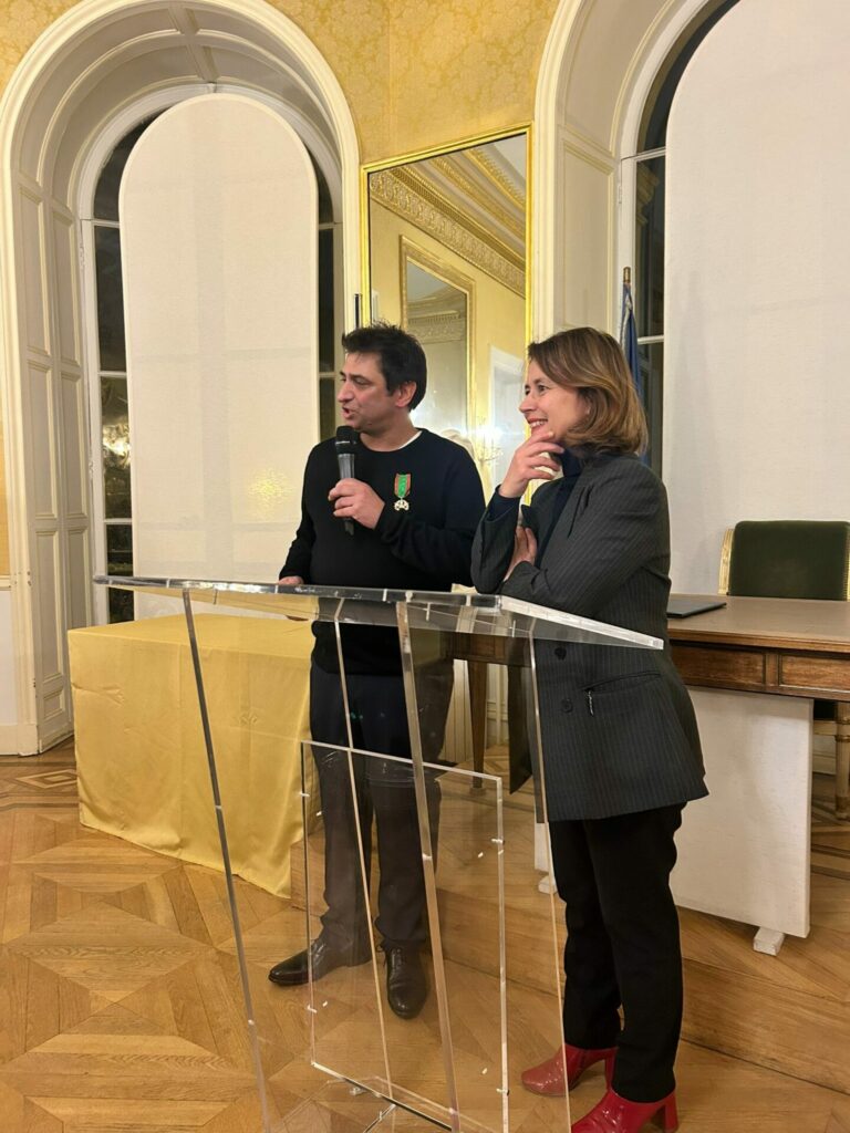 Remise de la médaille